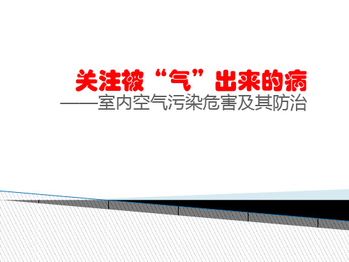室内空气污染危害及其防治  ppt课件