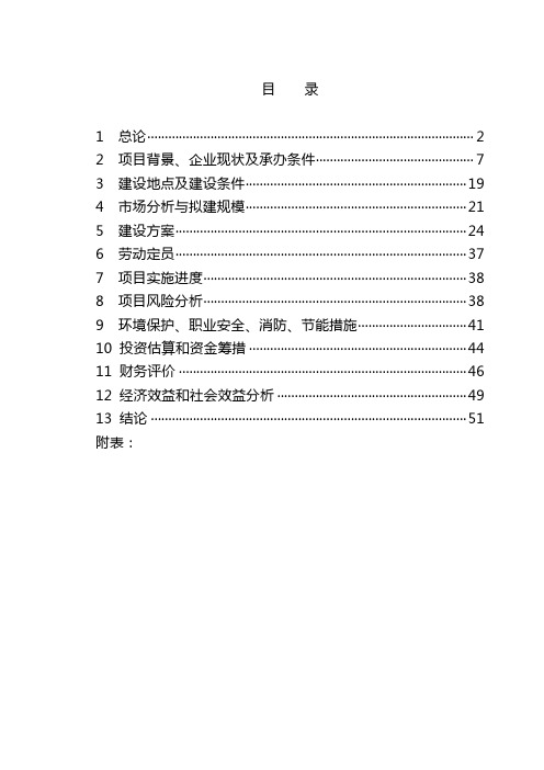 工业园项目可行性研究报告