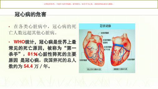 中医药养生保健治疗冠心病课件