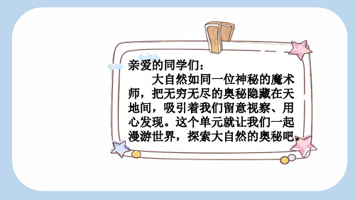 部编版三年级语文下册22我们奇妙的世界课件(共40张PPT,2课时)