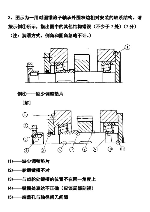 轴改错题与总结