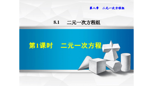 人教版七年级数学下册第8章二元一次方程组PPT全套