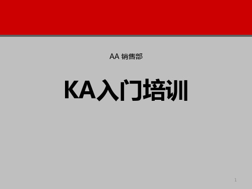 快销行业-KA入门培训