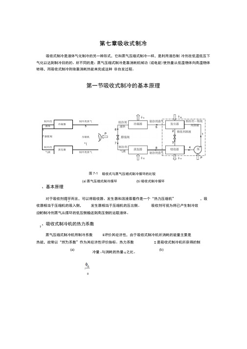 吸收式制冷分析