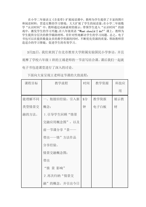 电子书包的应用案例