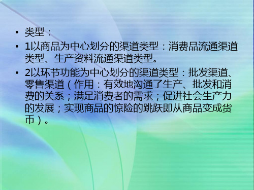 自考商品流通概论课件60章