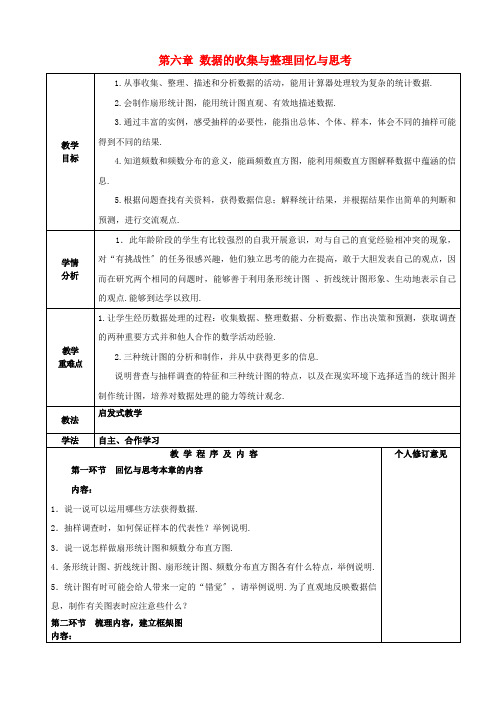 《数据的收集与整理》word教案 (公开课)2022年北师大版