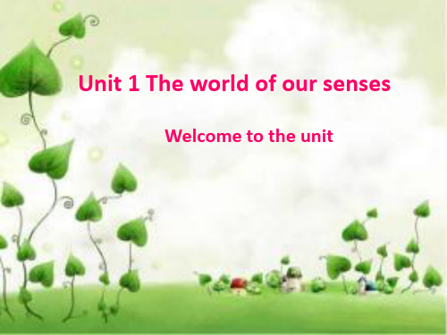 江苏省海门中学牛津译林版高中英语必修三课件：Unit 1 Welcome to the unit(共