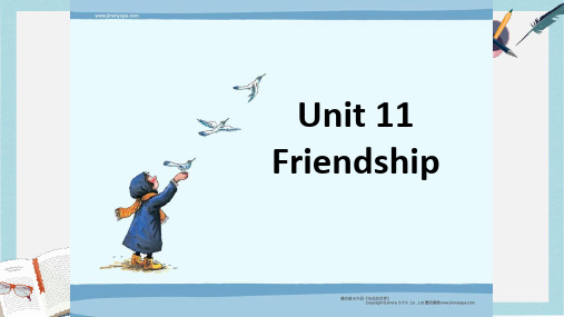 语文版中职英语(基础模块 上册)Unit 11《Friendship》ppt课件4