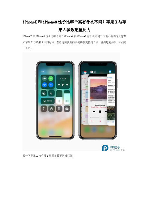 iPhoneX和iPhone8性价比哪个高 参数配置比较