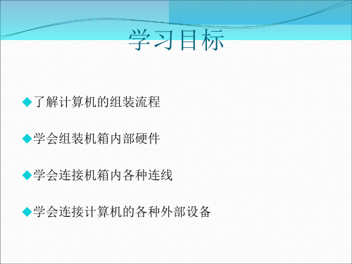 计算机组装过程详解PPT课件