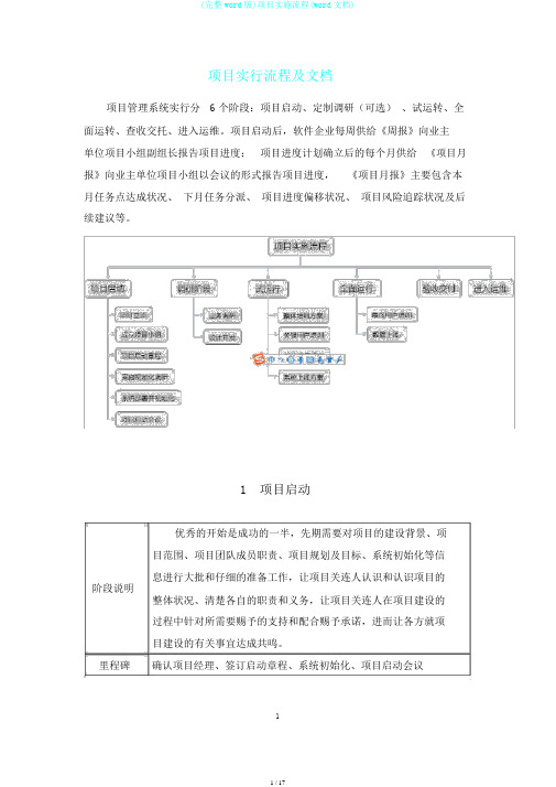 (完整word版)项目实施流程(word文档)