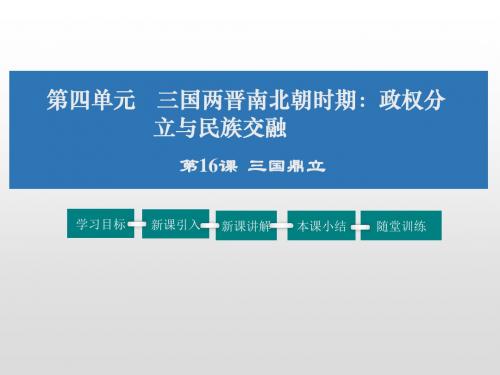 人教版七年级历史上册4.16三国鼎立