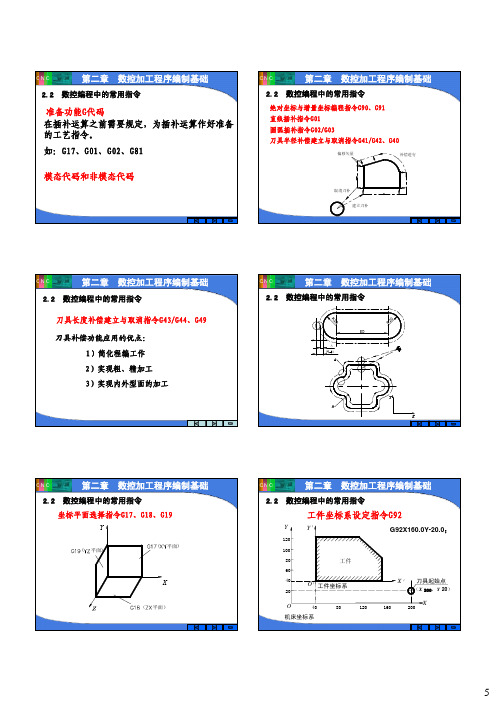 数控加工程序编制基础