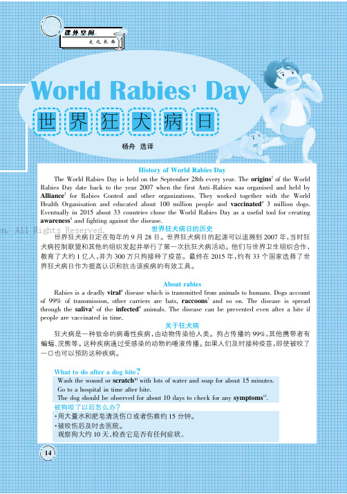 World Rabies Day 世界狂犬病日