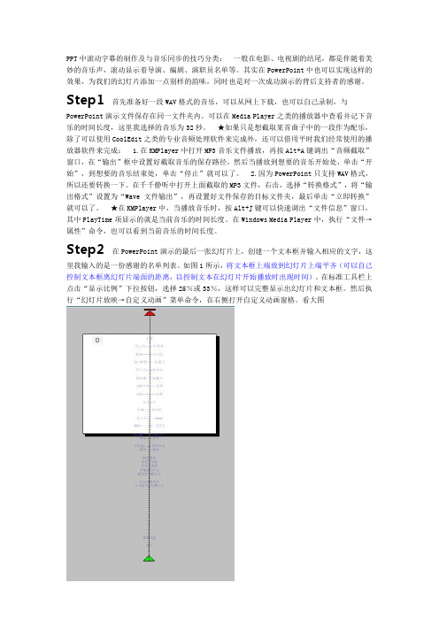 ppt结尾电影效果