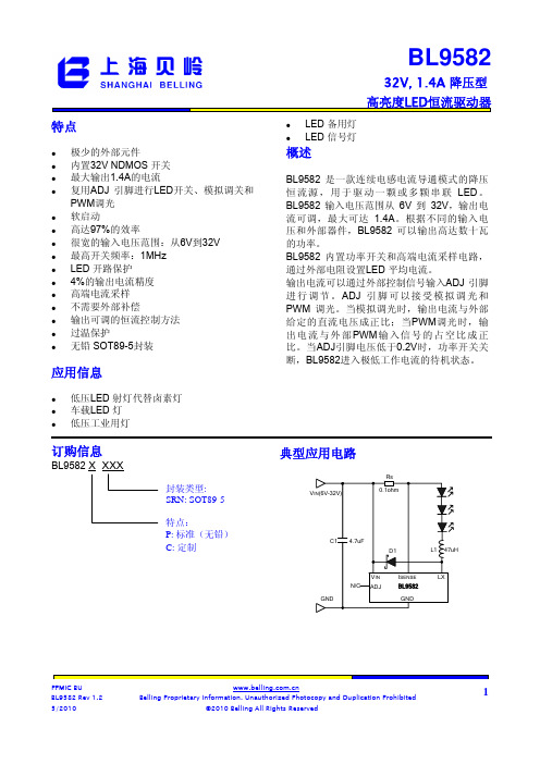 BL9582 Rev 1.2-CH