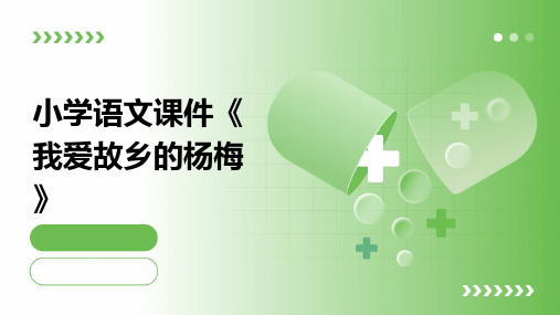 小学语文课件《我爱故乡的杨梅