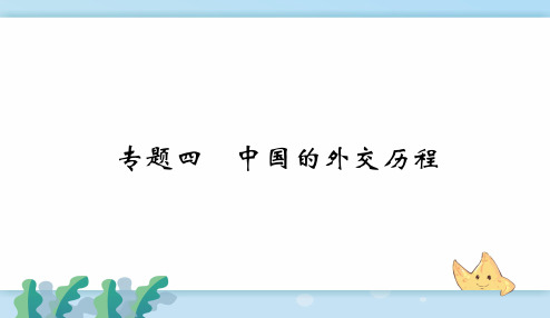 中考历史特训方案  专题4 中国的外交历程