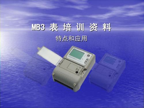 MB3表培训资料