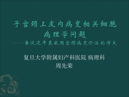 子宫颈上皮内病变相关病理学问题-2011广州