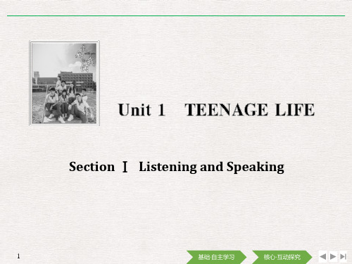 Teenage Life-Listening and Speaking ppt优秀课件