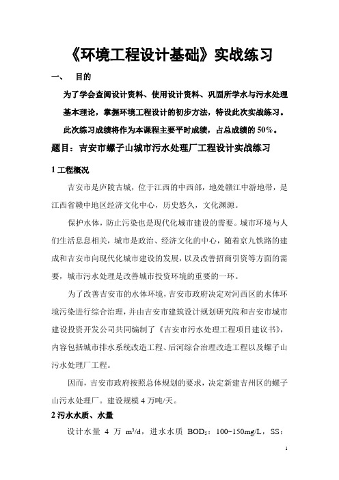 环境工程设计基础实战练习