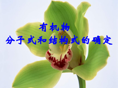 有机物分子式和结构式的确定(中学课件201910)