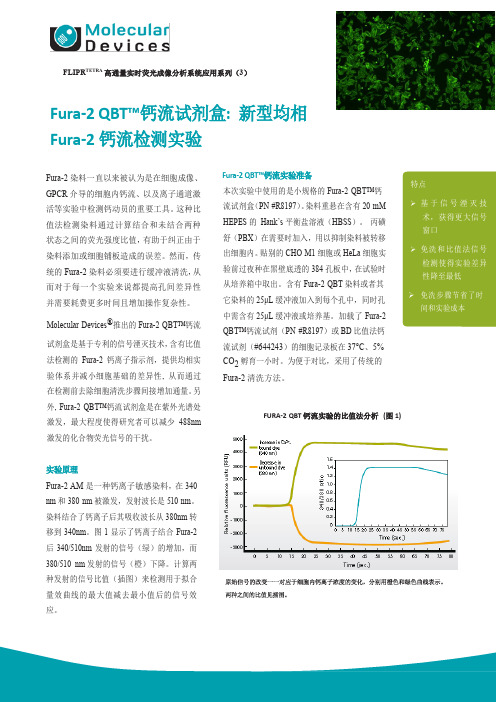 新型均相Fura-2 钙流检测实验(Molecular Devices)