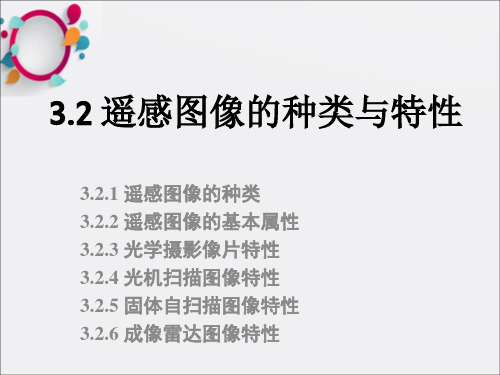 遥感图像的种类与特性