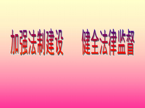 八年级政治建设社会主义法治国家2