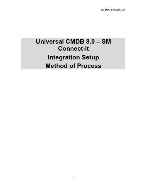 SW-BTO-Solutions-QA 1 Universal CMDB 8.0 – SM Conn