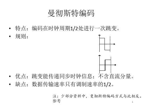 曼彻斯特编码和差分曼彻斯特编码简介(2)