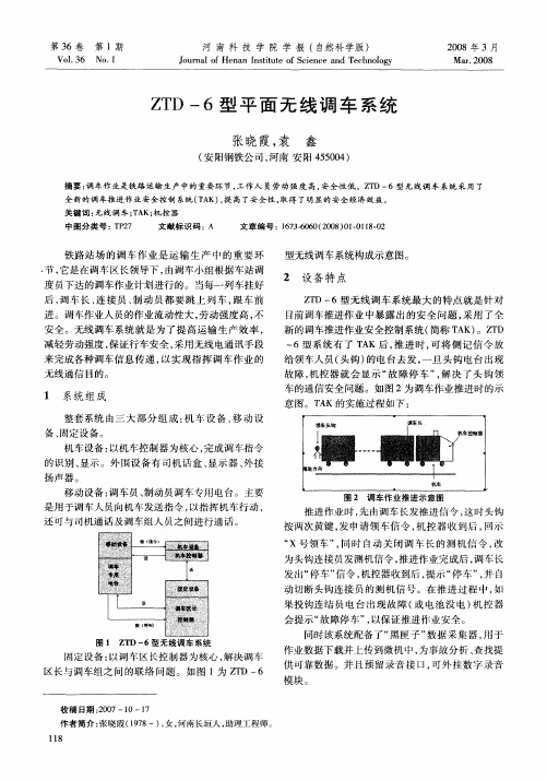 ZTD-6型平面无线调车系统