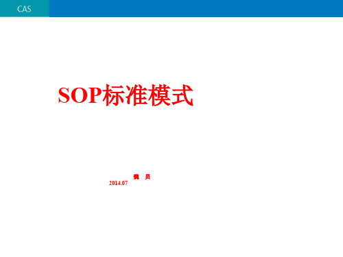 SOP基础知识培训