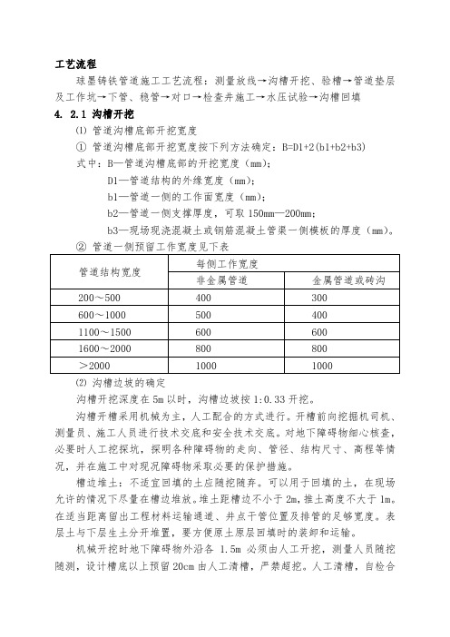 给水管道工程施工组织设计方案