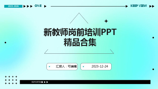 新教师岗前培训ppt精品合集内容完整 (2)