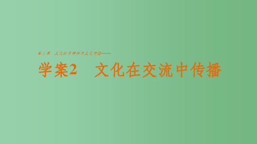 高中政治 2.3.2 文化在交流中传播课件 新人教版必修3 (2)