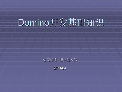 Domino基础——开发