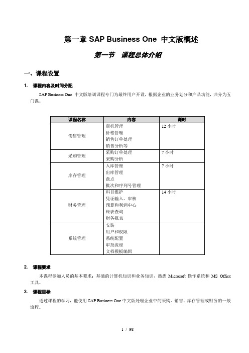 SBO财务管理培训手册  