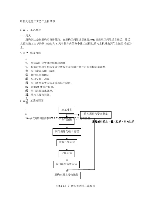 盾构到达施工工艺作业指导书