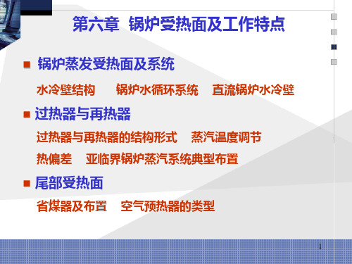 第6章 锅炉受热面及工作特点=锅炉原理 =华中科技大学