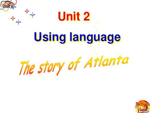 人教版高中英语必修2Unit2 Using Language 课件