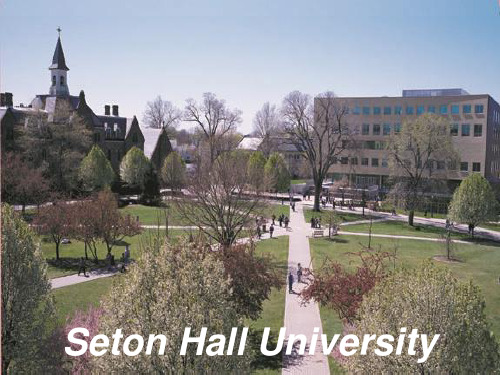 西东大学Seton Hall University幻灯片