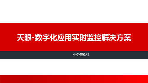 天眼-数字化应用实时监控解决方案