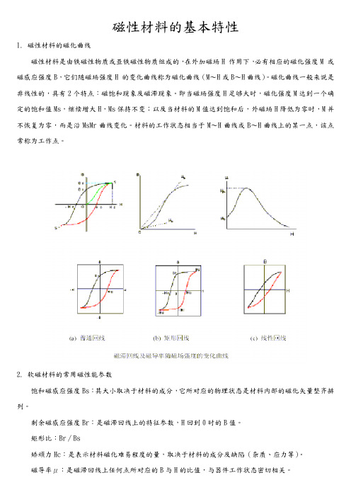 磁性材料的基本特性