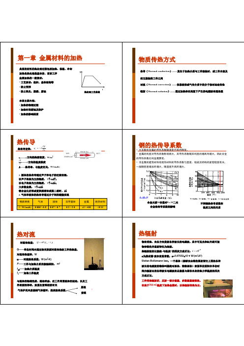 金属材料工学第一章 金属材料的加热