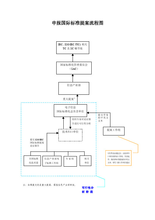 申报国际标准提案流程图