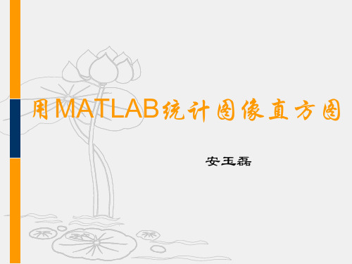 用MATLAB统计图像直方图