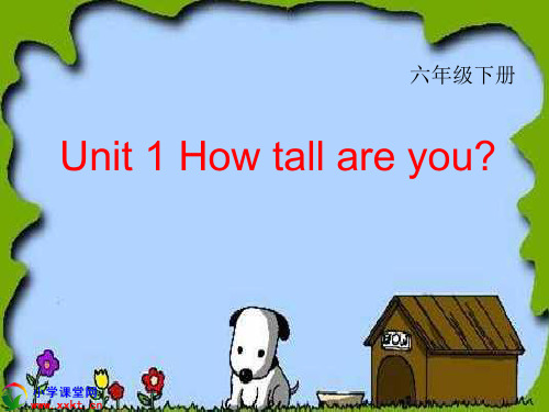 人教版EPE英语六年级下册《Unit1_How_tall_are_you》PPT课件